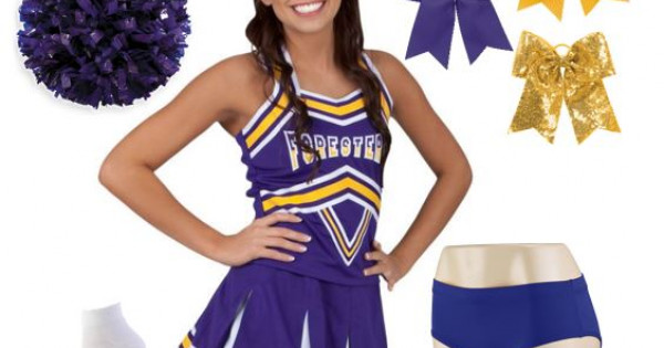 Custom Cheerleader Uniforms Tops Bottoms Poms Warmups