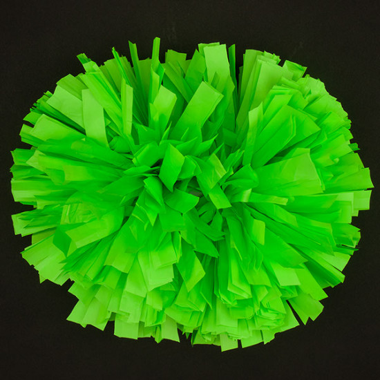 Polyester Pom Poms, Solid Color, 5mm/0.20-inch, 100-pc, Lime Green