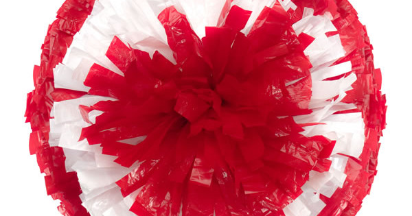 Two Color Mixed Wet Look Cheerleading Poms VSH-M2
