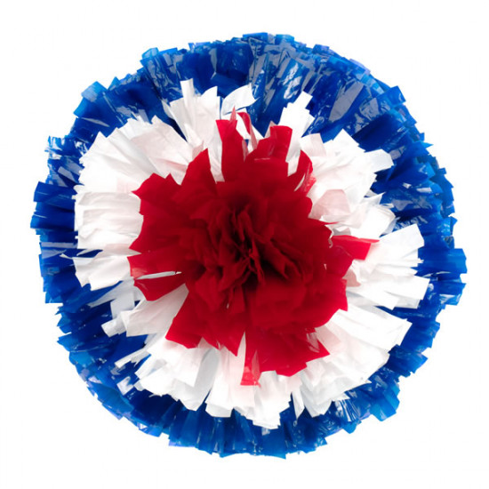 Cheerleading Pom Poms, Cheer Poms, Two Color Wet Look with Glitter